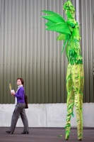 levende bomen op superhoge stelten